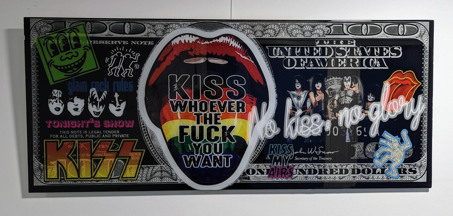 KISS Artwork 120x50cm (1 of only 5)