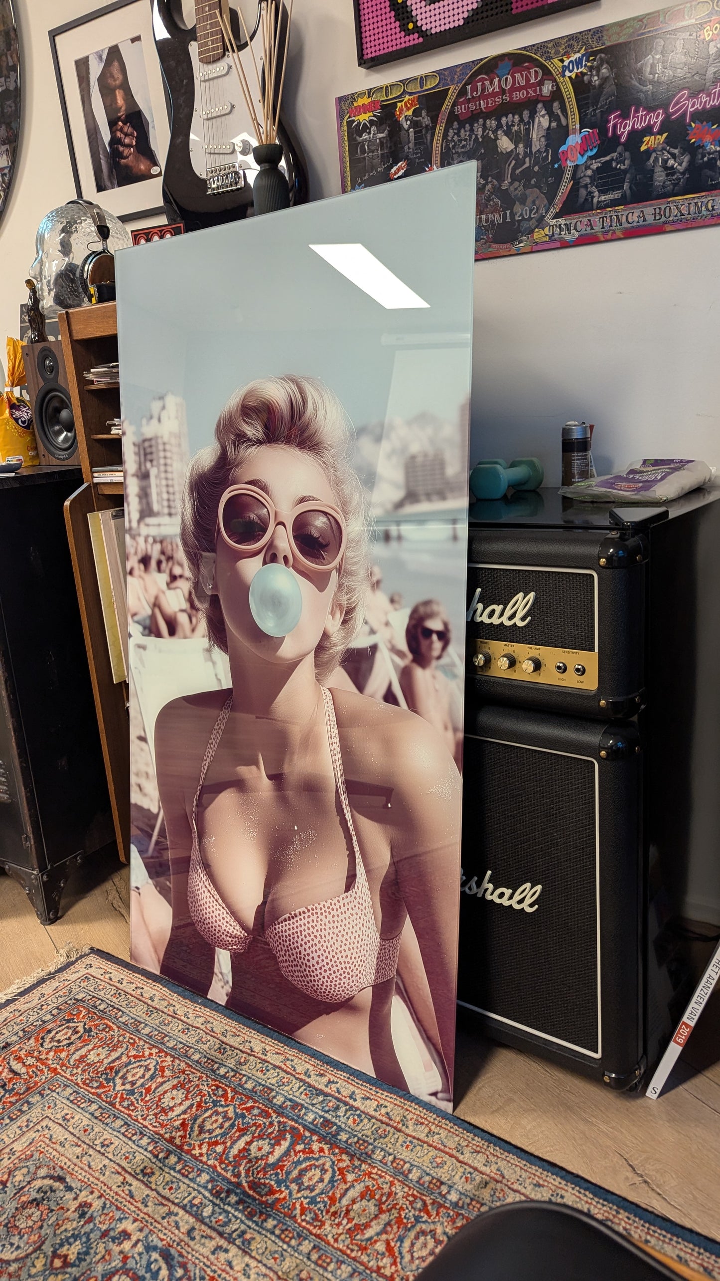 "Marilyn in Benidorm" Artwork 65x118cm (1 of only 5)